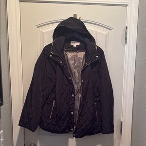 MICHAEL Michael Kors Black Hooded Puffer Coat